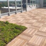 Rooftop deck designed as a space for families to recharge